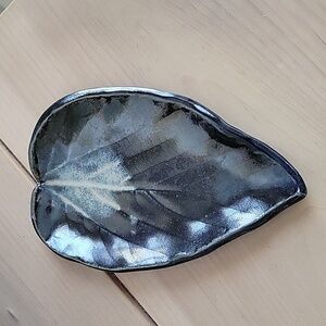 Dirtwork Pottery Glazed Leaf Dish